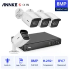 Система видеонаблюдения ANNKE, 4K Ultra HD POE, 8 каналов, H.265 +, NVR-рекордер с камерой безопасности 4K, комплект видеонаблюдения, Ip-камера с аудиозаписью