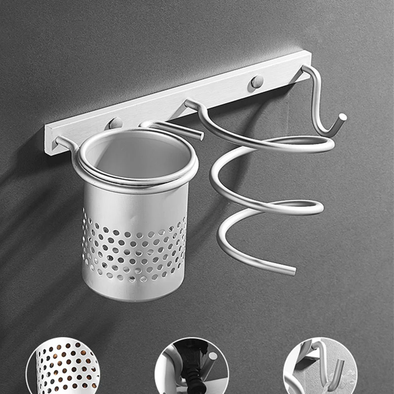 

Gold Hair Dryer Holder Diffuser for Curly or Wavy Hair Styling Attachment Hair Dryers Accessories Basket bathroom shelves