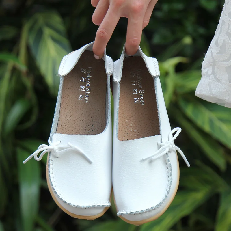 LTARTA/повседневные женские тонкие туфли Кожаные Мокасины обувь на плоской подошве