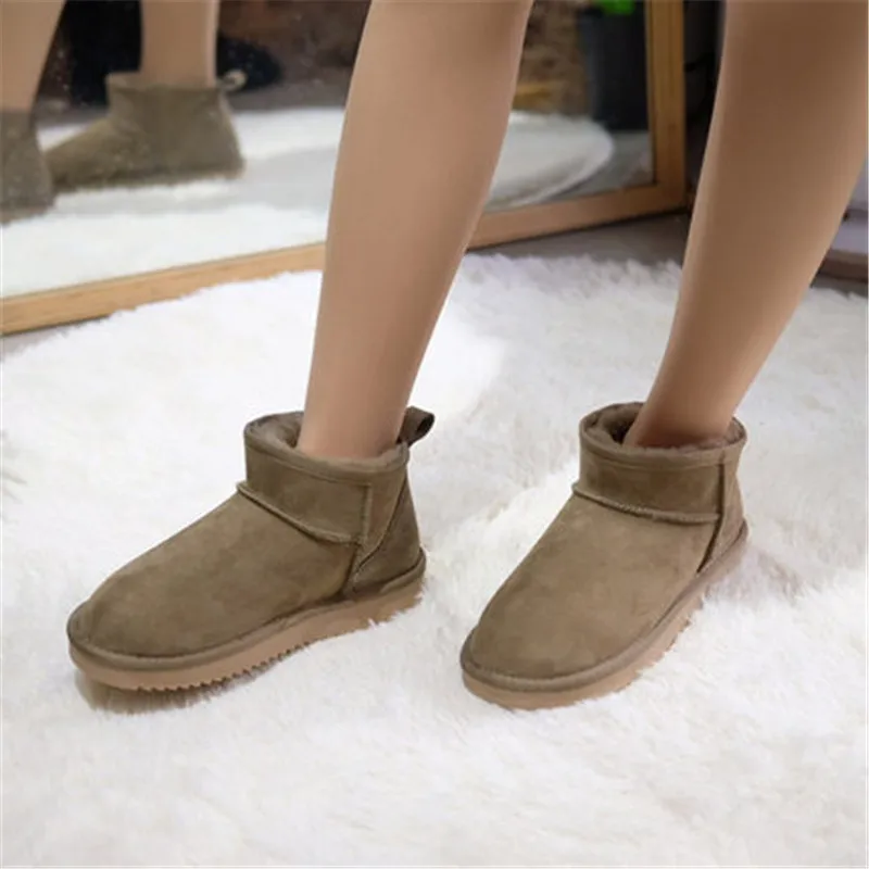 Новое поступление 2021 зимние ботинки теплые женские Модные ботильоны из овечьей