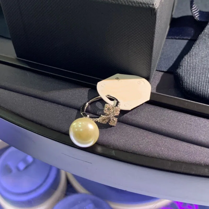 

Brand 1:11pc Fashion Silver Color White Pearl Flower Earring micro Cubic Zirconia stones Women Luxury Brand Jewelry