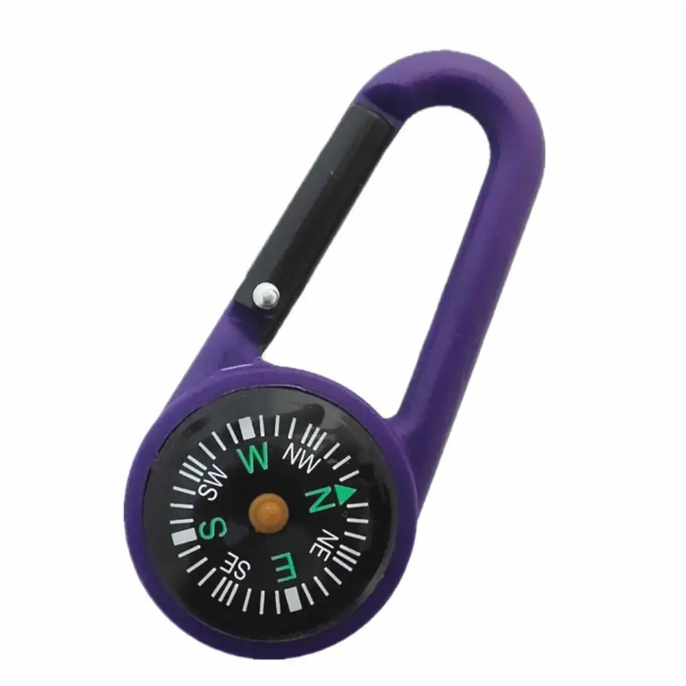 Многофункциональный Карабин компас брелок походный металлический карабин мини