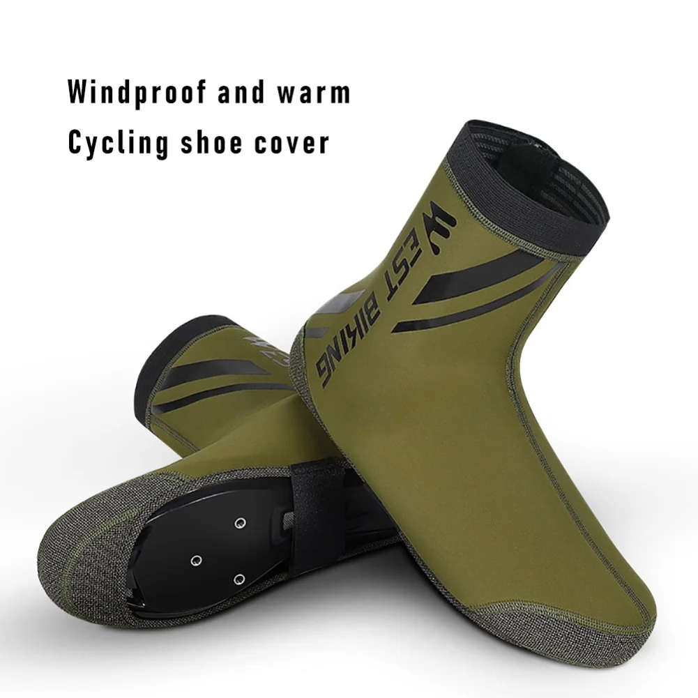 

2021 New Cycling Boots Shoe Cover MTB Waterproof Warm Shoes Protector Bicycle Shoe Booties Cover for Cycling Equipment Windproof
