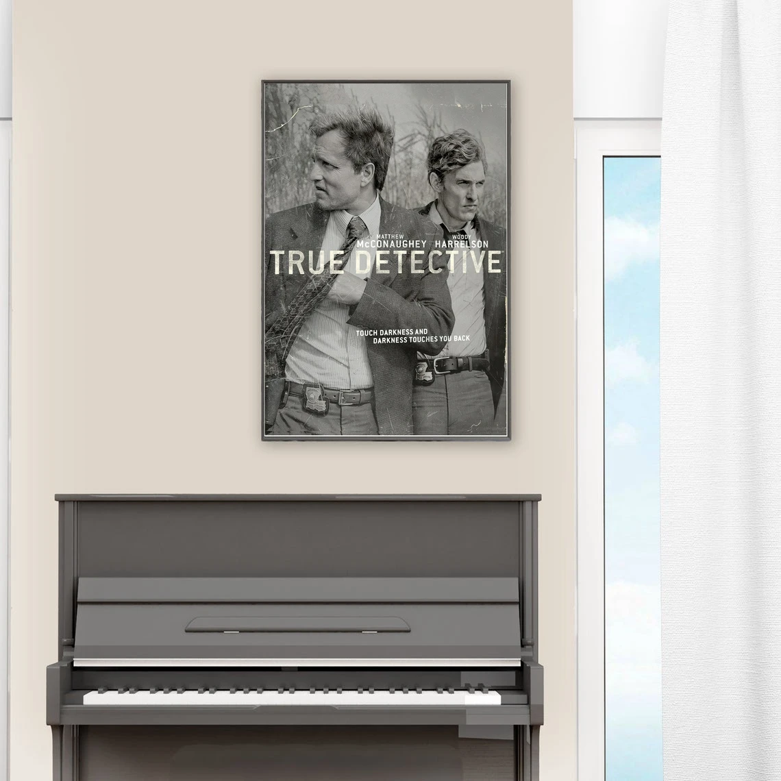 Настоящий детектив постер с фильмом холст художественный принт настенная