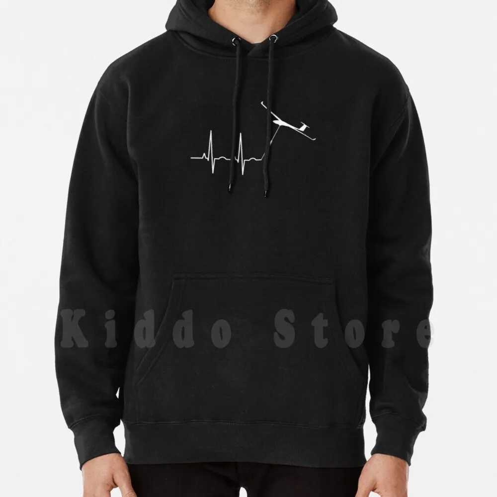 

Glider Pilot Glider Pilot Heartbeat Gift Idea hoodie long sleeve Glider Pilot Glider Pilot Soaring Plane