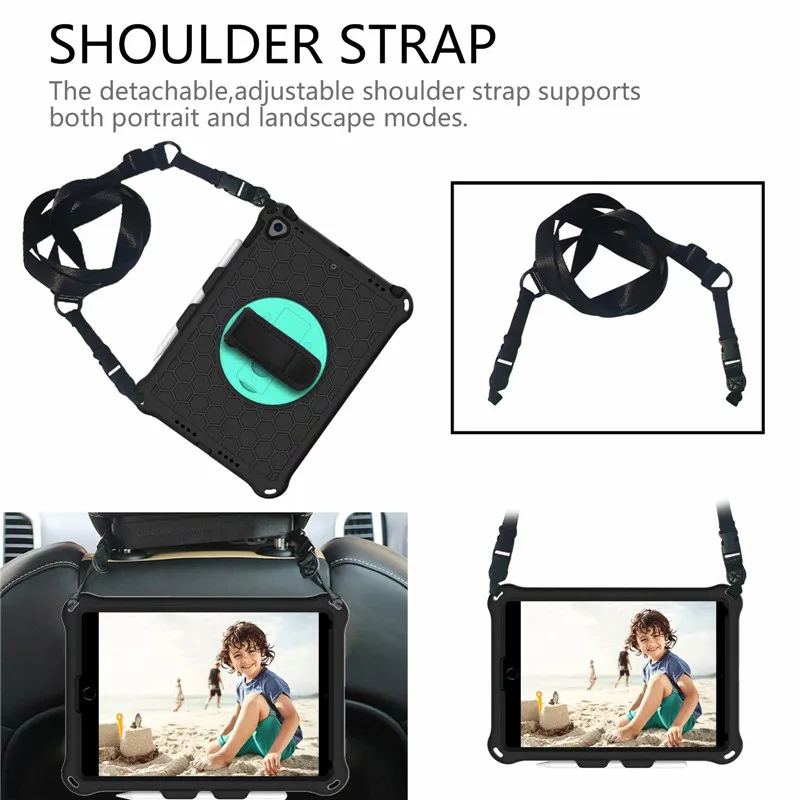 

Shockproof Heavy Duty Rugged Cover 360 Rotating Hand Kickstand For ipad mini 1 2 3 4 5 Air 5th 6th 7th 8th pro 11 Air 4 case