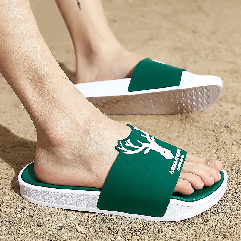 Сланцы для мужчин и женщин Нескользящие сандалии с мягкой подошвой спортивные 3d