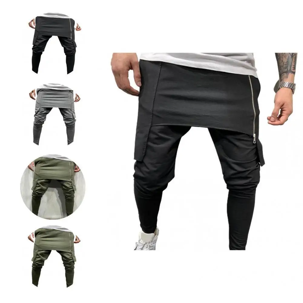 

Men Pants Solid Color 3 Colors Sweatpants Casual Men Unique Sweatpants
