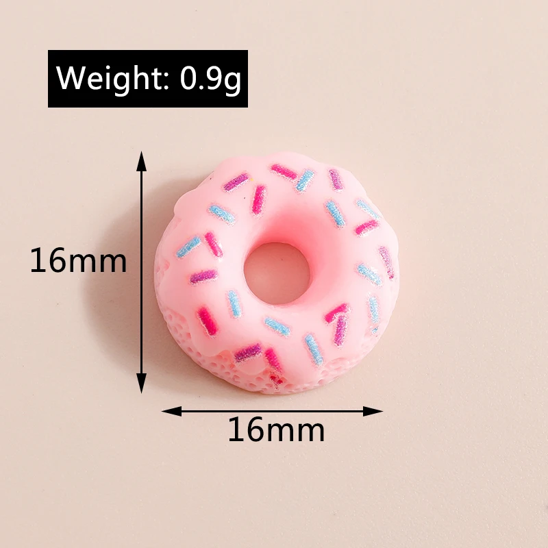 cute mix dessert mini donut flatback resin cabochons scrapbook diy jewelry phone decoration hair accessories girls food toys free global shipping