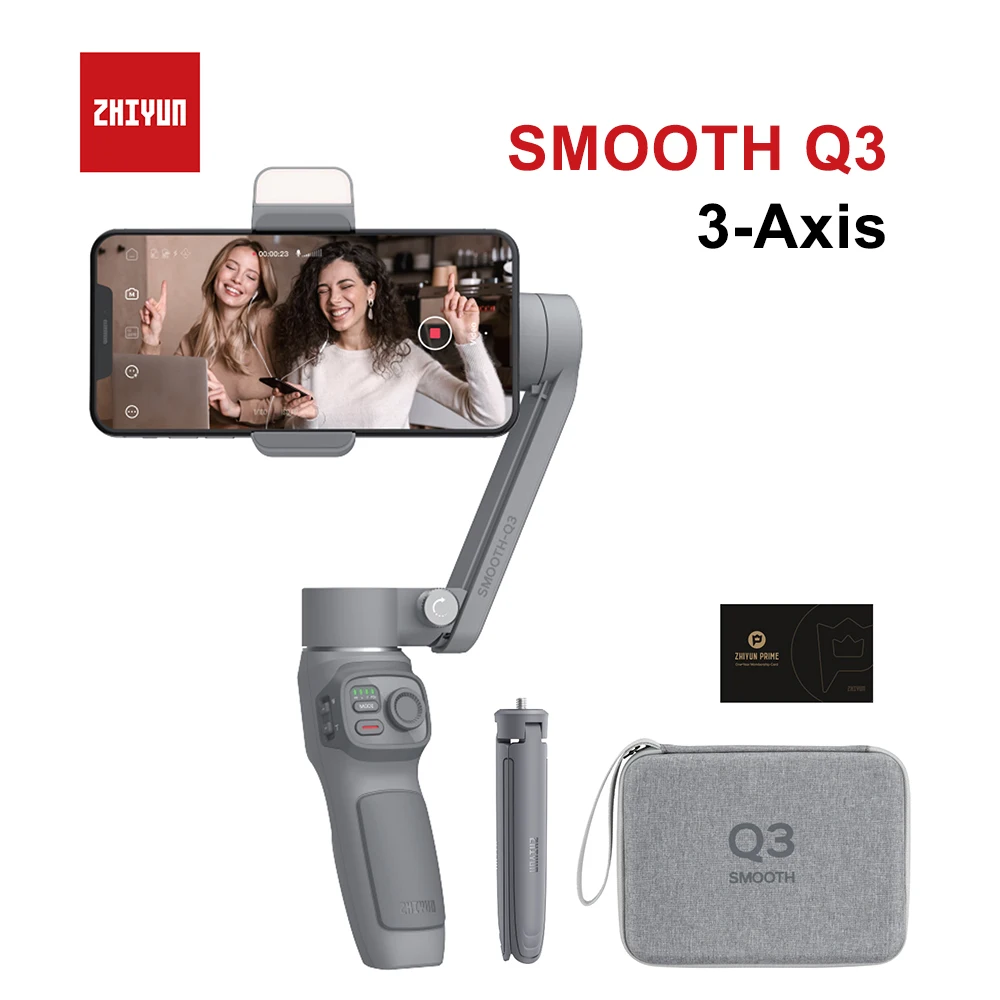 Ручной Стабилизатор ZHIYUN SMOOTH Q3 для смартфонов 3-осевой гибкий стабилизатор