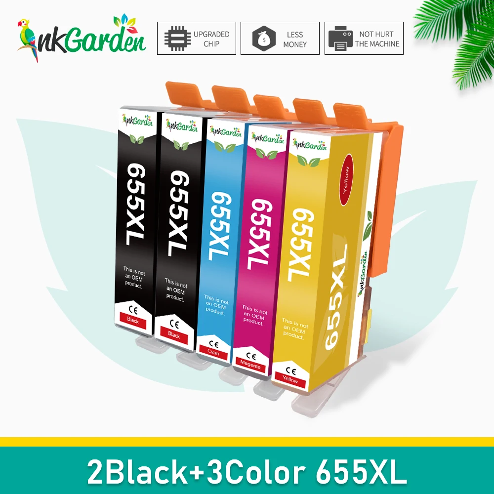 Compatible For HP 655 XL Ink Cartridge Full of ink For HP655 Deskjet 5525 6520 6525 6625 3525 4615 4625 Printer with chip