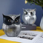 JIEME скандинасветильник Роскошная золотая сова украшения из смолы домашнее мягкое украшение модель комната Искусство Животные предметы интерьера