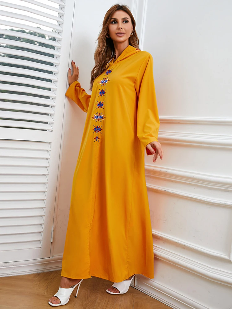 Djellaba Abaya Дубай, Турция, исламский мусульманский хиджаб, длинное платье для женщин Caftan, марокканский кафтан, женское платье, длинное женское п...