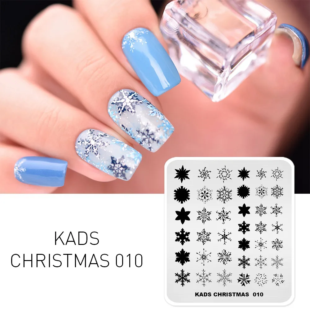 Рождественская пластина для стемпинга нейл арта прямоугольник Сделай Сам