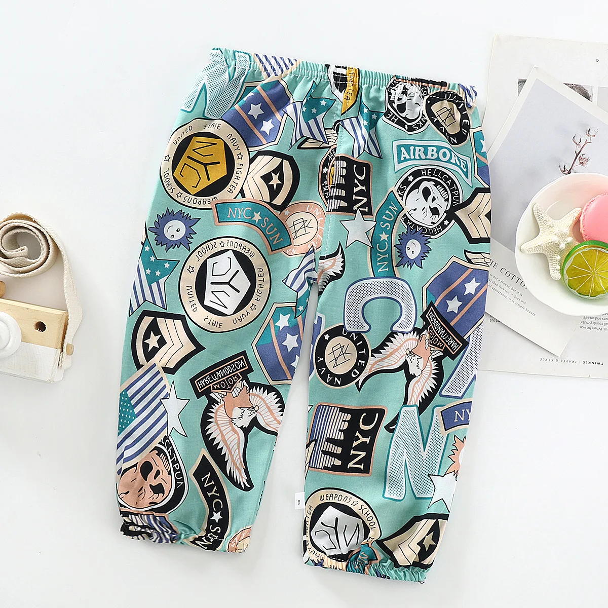 Летние детские брюки-шаровары для маленьких мальчиков и девочек брюки