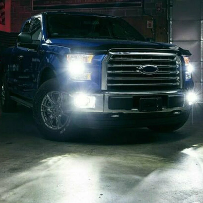

2X 6000K Super White H10 9045 9145 9140 100W 1200LM LED Fog Light Bulb Projector Driving DRL