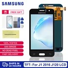 Регулировка яркости J120 LCD для Samsung Galaxy J1 2016 J120 J120F J120H J120M дисплей сенсорный экран дигитайзер сборка Замена