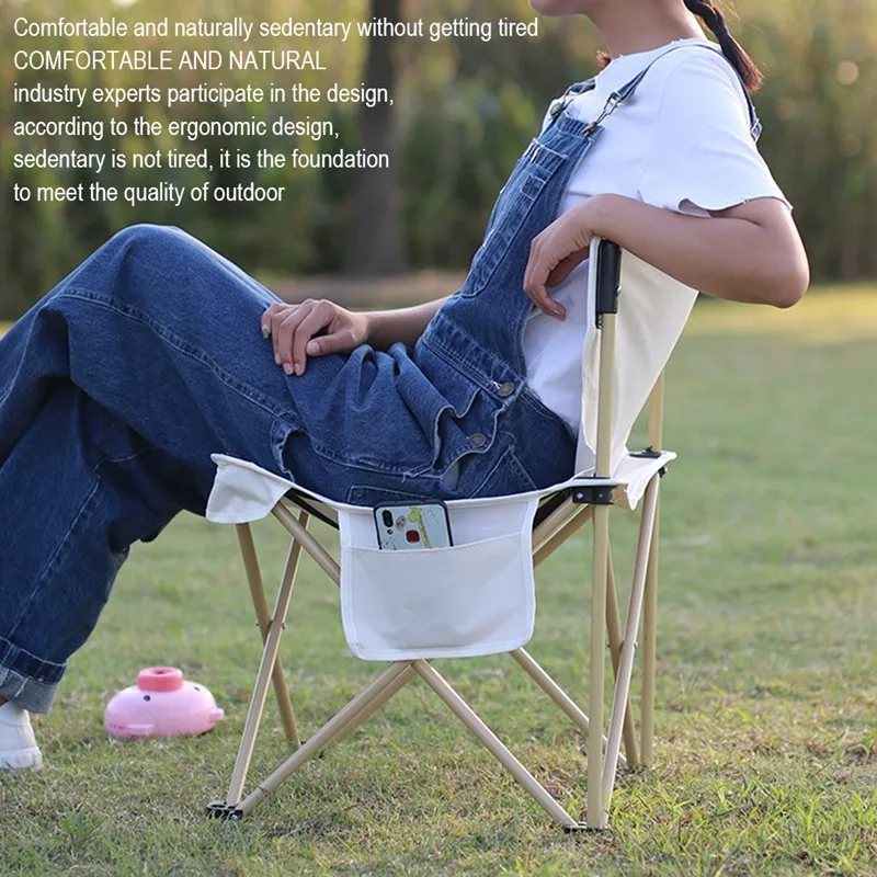 

New Outdoor Folding Leisure Chair Portable Recreational Camping Chair Super Light Backrest Beach Chair Fishing Chair Equipment