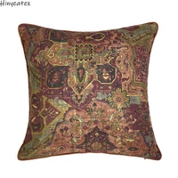 classic vintage digital print woven silk like cushion cover home armchair interior sofa soft decorative pillow case 45x45cm