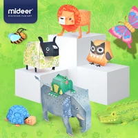 mideer baby diy toys origami animals model 3d spatial focus 3 6y confidence imagination simulation paper cut toy