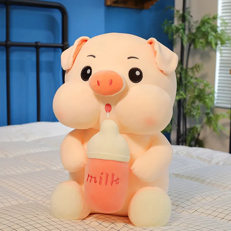 

Stuffed Animal Bottle Pig Plush Toy Anime Kawaii Plush Pig Soft Pillow, Plush игрушки for Boys Girls Birthday Christmas Gift