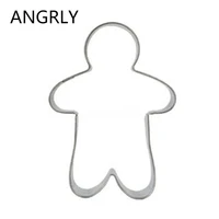 gingerbread man shaped egg biscuit cookie cutter tools stainless steel dessert kitchen coupon top sales baking knife model