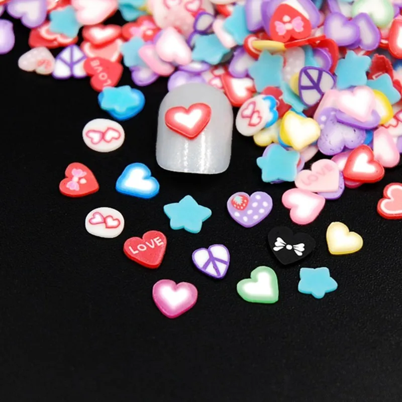 1000 шт./упак. новый высококачественный 3D сердце в форме сердца крошечный кусочек