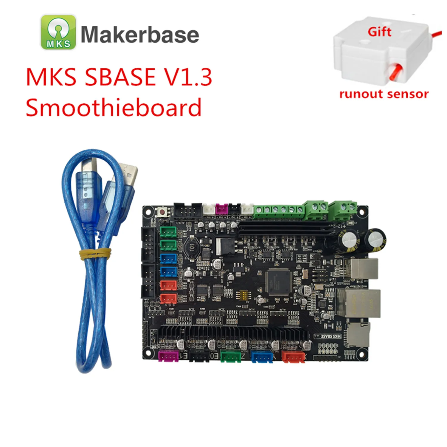 3D принтер контроллер материнская плата MKS SBASE V1.3 32-битный процессор ARM Cortex Smoothieware