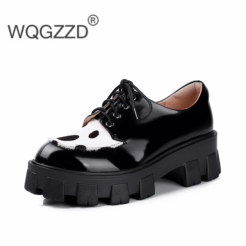 Туфли оксфорды женские из лакированной кожи роскошные брендовые модные туфли на