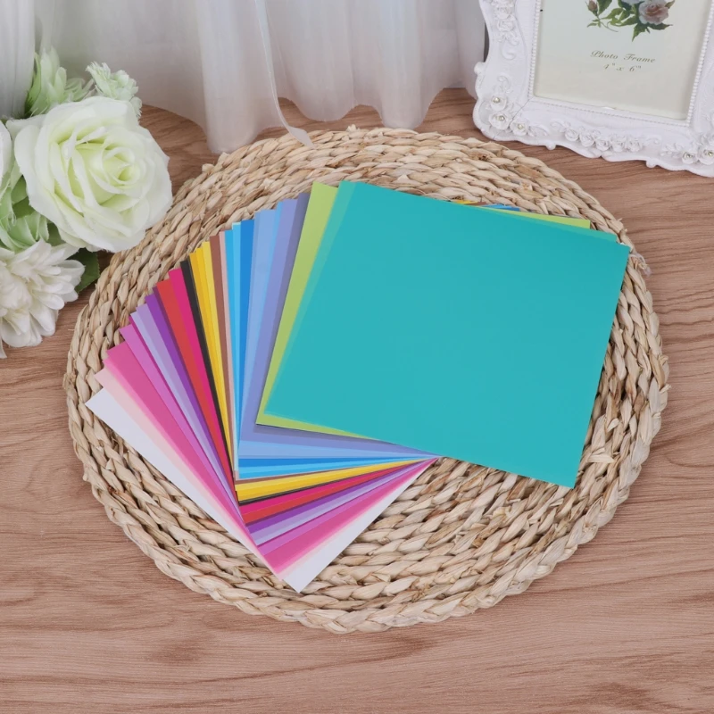 

Origami Paper 50 Sheets 50 Colors Double-Sided Square 6-inch for Craft Projects