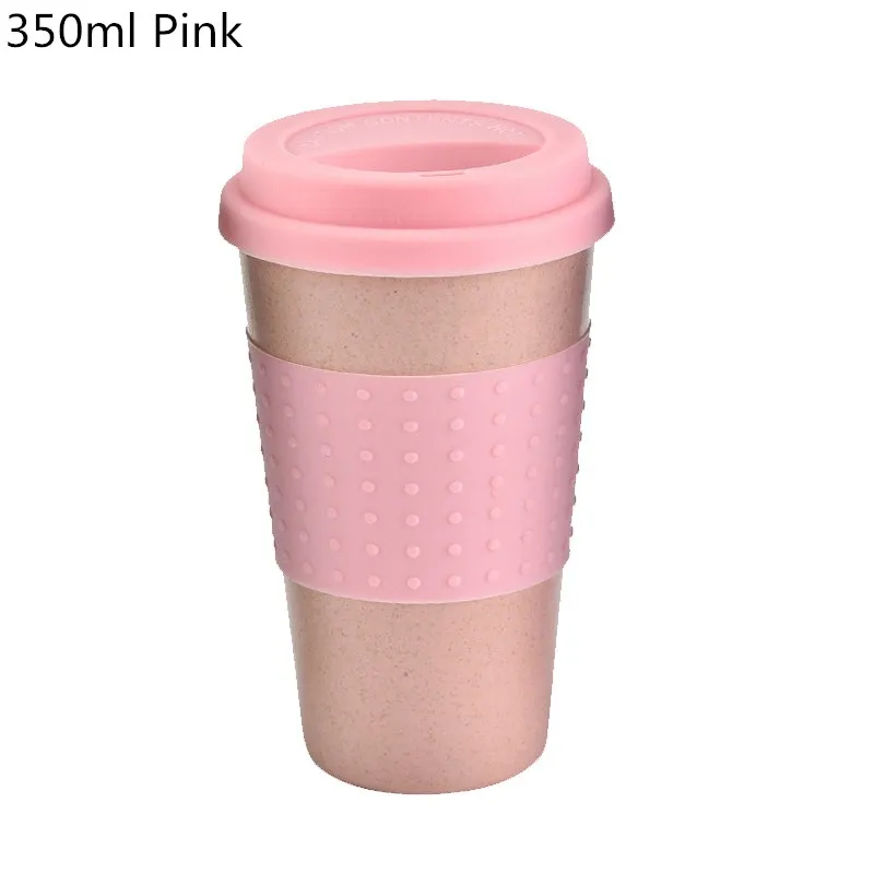 350ml pink IVYSHION 470 мл бутылка для воды с соломинкой портативная бутылка для воды для школы, Экологичная бутылка для питья, кухонные гаджеты - Цвет: 350ml pink