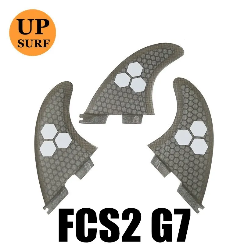08 G7 Плавники для серфинга FCS2 плавники G5/G7/G3 светильник синий FCS II три плавника набор стекловолокна дизайн синий, красный, желтый, черный, белый, зеленый цвет - Цвет: 08 G7
