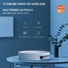 Шлюз Tuya для умного дома, сетевой хаб с 3 режимами, ZigBee, Wi-Fi, Bluetooth, работает с alexa и google Home