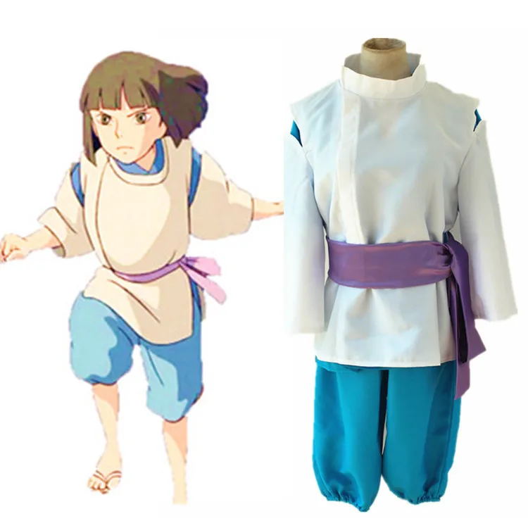 Аниме Унесенные призраками Костюмы для косплея Хаку карнавальный костюм