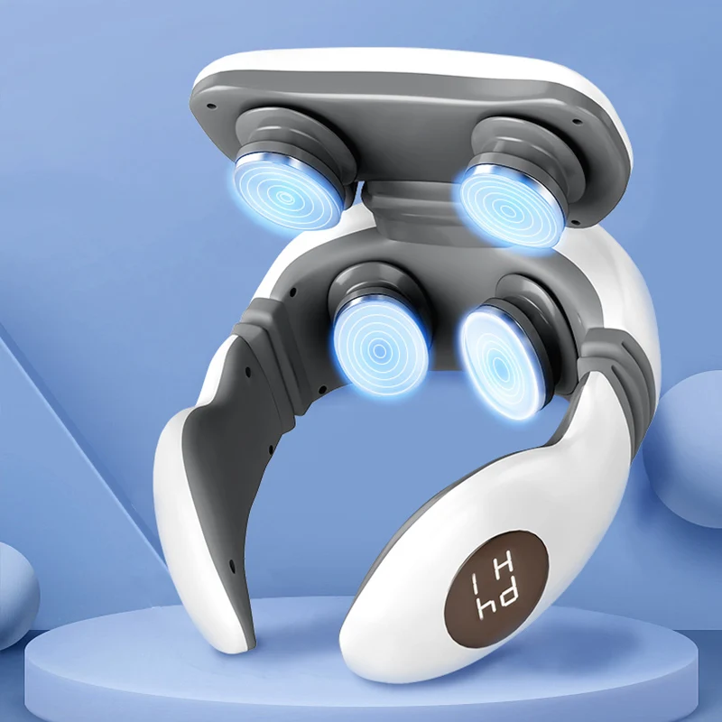 Умный Электрический массажер для плеч и шеи 4D с магнитным импульсным подогревом