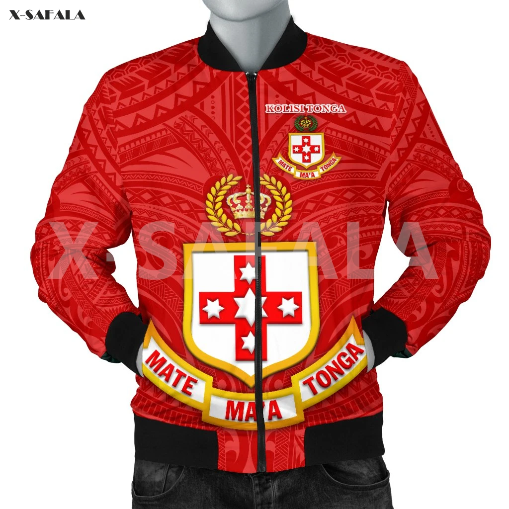 

New Zealand Maori Hawaii 3D Over Printed Men Unisex 2 Bomber Jacket Zipper Casual Harajuku Streetwear Tracksuits Thick Coats