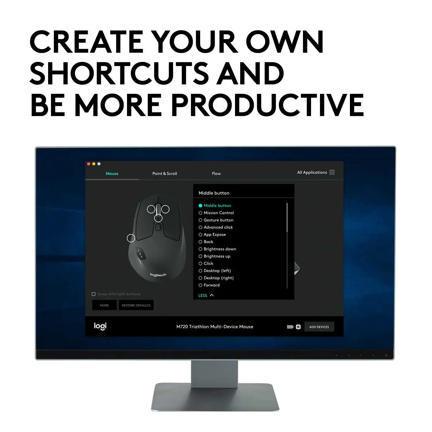 Мышь Logitech беспроводная M720 Triathlon Mouse | Компьютеры и офис