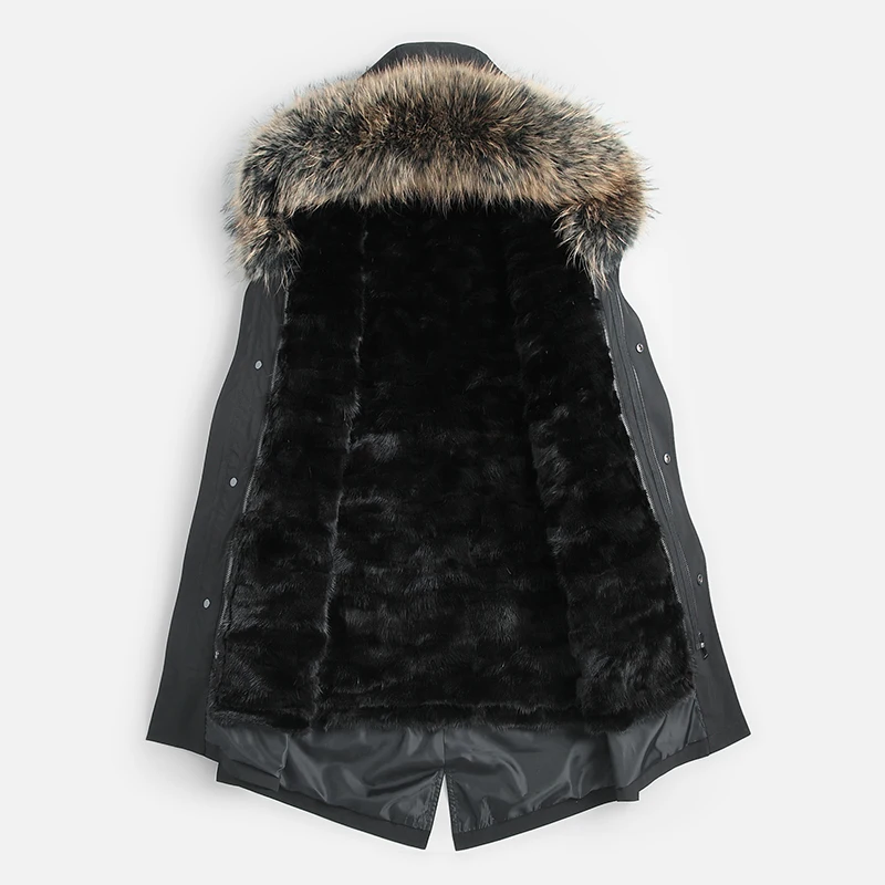 DK 2019 новая енотовидная собака меховой воротник подкладка настоящий натуральный