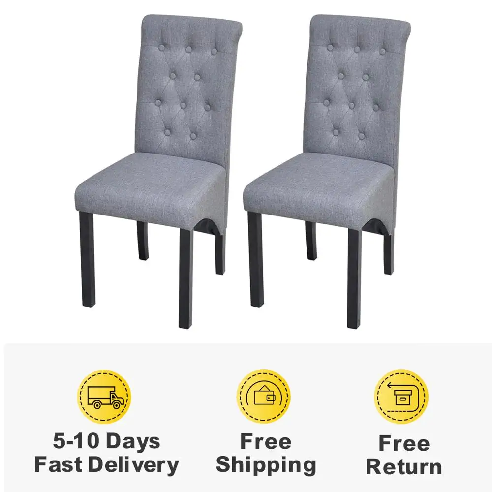 2 шт. современные обеденные стулья плотное мягкое Сенсорное пальто для столовой и