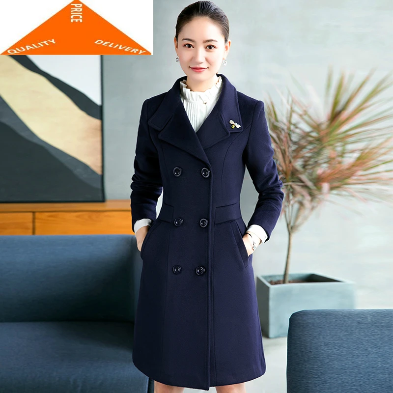 Осень Элегантная Весенняя Офисная Женская рабочая одежда 2020 теплая зимняя