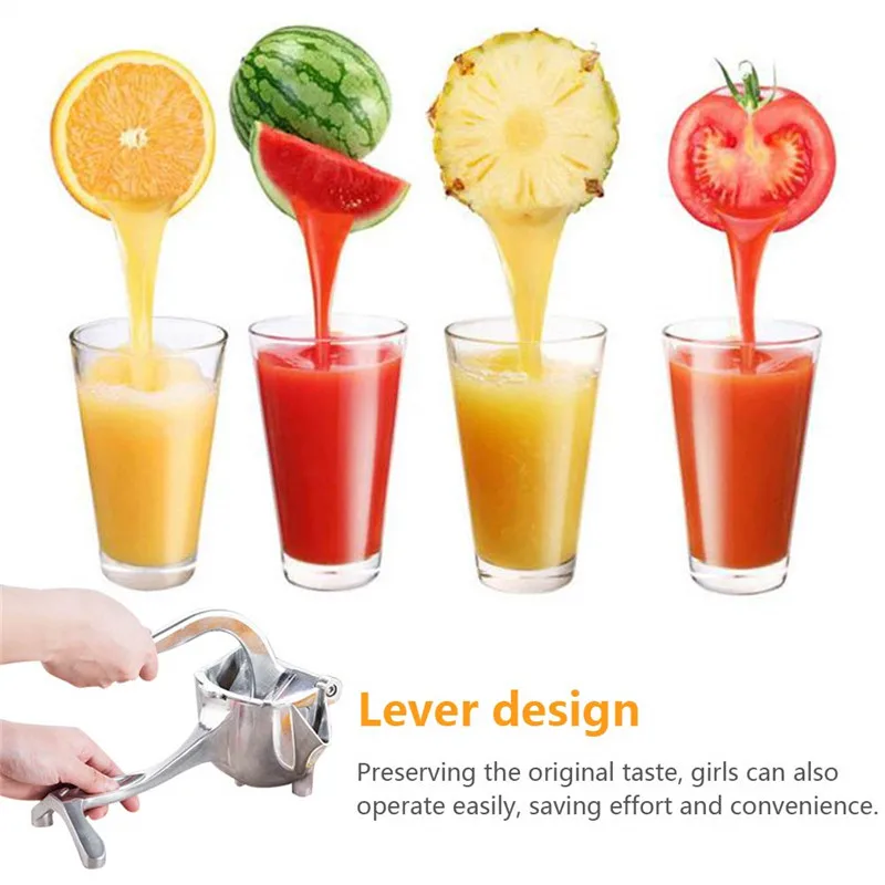 

Household Manual Juice Squeezer Aluminum Alloy Hand Pressure Juicer Pomegranate Orange Lemon Sugar Cane Juice Kitchen Fruit Tool