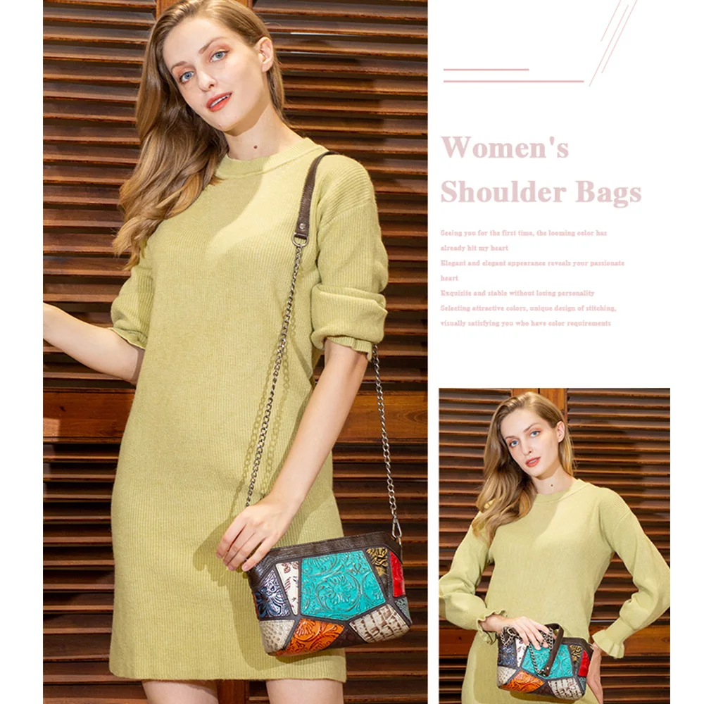 Сумка MVA женская кожаная саквояж на плечо клатч кросс боди мессенджер|Сумки с