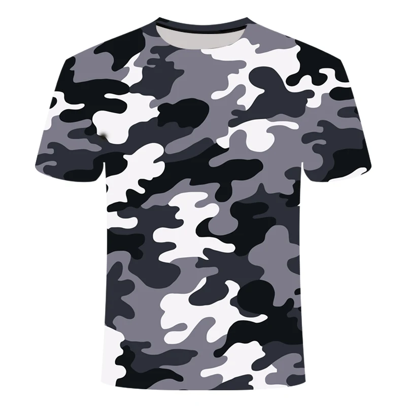 

summer new outdoor quick-drying men's T-shirt short-sleeved tactical sports army T-shirt camouflage 3D T-shirt beachwear top