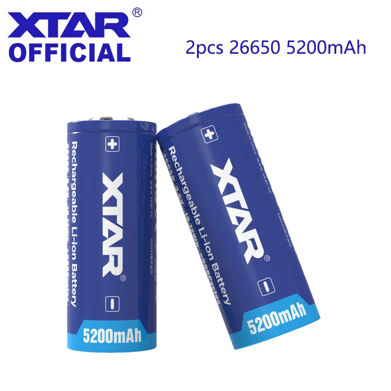 Аккумулятор XTAR 26650 5200 мАч