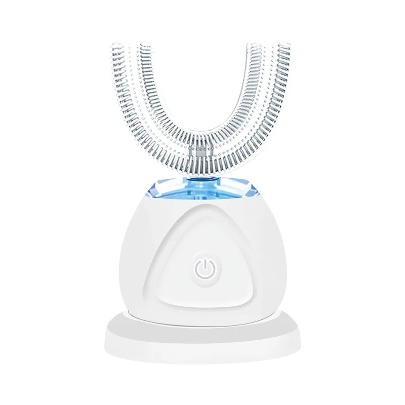 

360 градусов умная звуковая электрическая зубная щетка USB ультра звуковая автоматическая зубная щетка u-типа 4 режима для взрослых отбеливани...