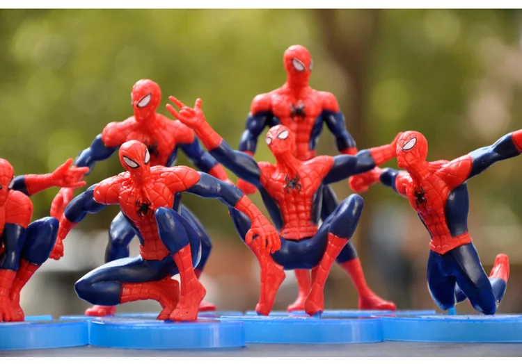 Фигурка героя мультфильма Марвел танос Человек-паук игрушки декоративное