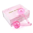 2 шт.кор. уход за кожей лица Массажер для красоты глаз льда основного хода шарообразные, косметический шарик глаза красота ролик воды игрушка воздушный шар для детей лица охлаждающий основного хода шарообразные, уход за кожей