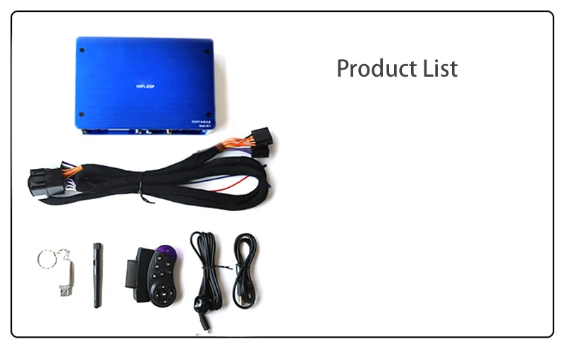 Dsp автомобильный аудио 4,2 Bluetooth 31 сегмент DSD аудио эквалайзер для телефона/компьютера настройки цифровой AB без потерь 135W 4 канальный автомобильный усилитель