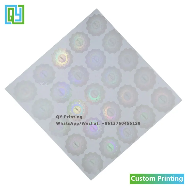 10000pcs 25x25mm Free Shipping Custom Transparent Security Hologram Stickers Stamp 3D VOID Labels | Канцтовары для офиса и