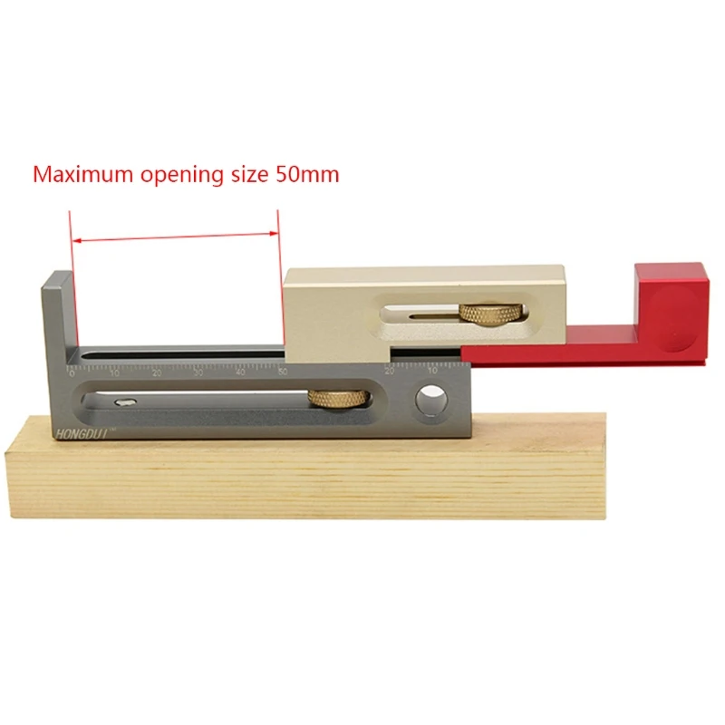 

Woodworking Table Saw Interval Slot Regulator Slot Ruler Making The Pen And Movable Measuring Block Length Compensation